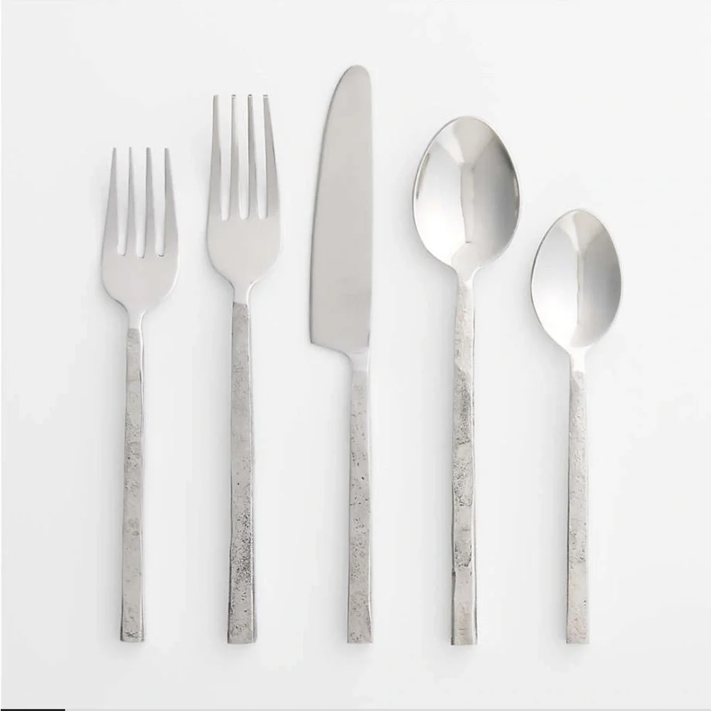 Crate & Barrel Greyson Mirror 5-Piece Flatware Place Setting
